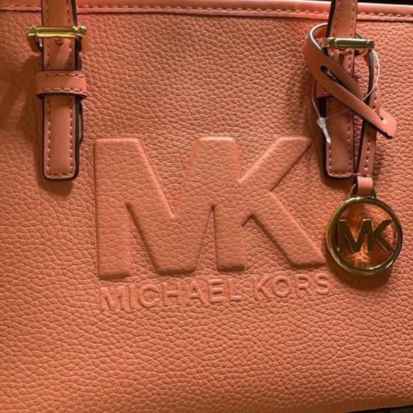 Michael Kors Xs Cryl Conv Tz Tote Sherbert Leather - Picture 2 of 16